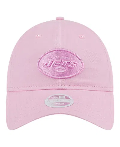 Shop New Era Women's  Pink New York Jets Color Pack 9twenty Adjustable Hat