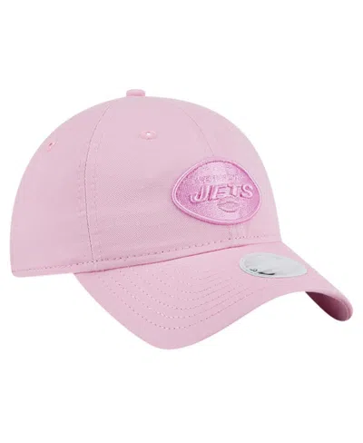 Shop New Era Women's  Pink New York Jets Color Pack 9twenty Adjustable Hat