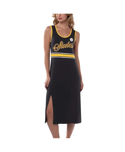 Shop G-iii 4her By Carl Banks Women's  Black Pittsburgh Steelers Main Field Maxi Dress