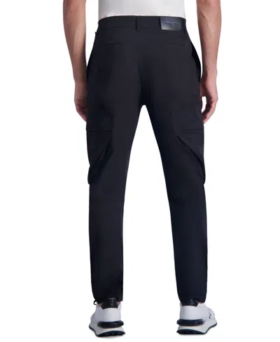 Shop Karl Lagerfeld Men's Slim Fit Cargo Pants In Black