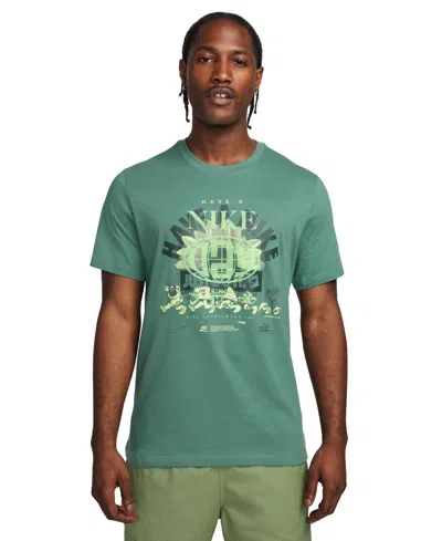 Shop Nike Men's Sportswear Classic-fit Logo Graphic T-shirt In Bicoastal