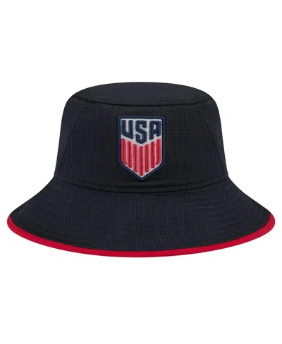 Shop New Era Men's  Navy Usmnt Bucket Hat