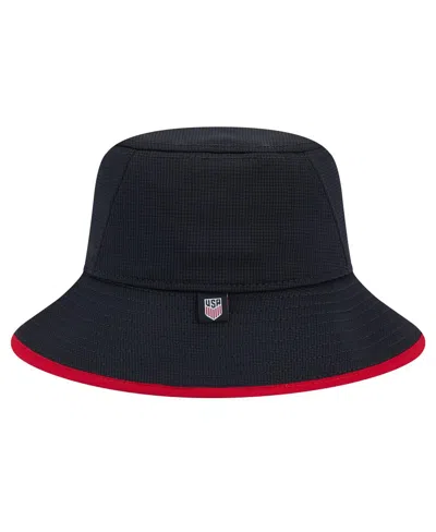 Shop New Era Men's  Navy Usmnt Bucket Hat