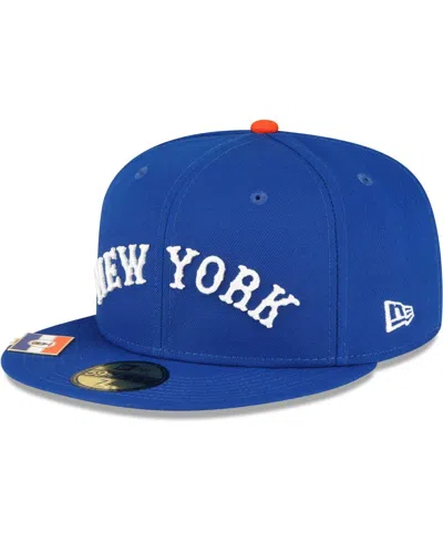 Shop New Era Men's  Royal New York Yankees City Flag 59fifty Fitted Hat