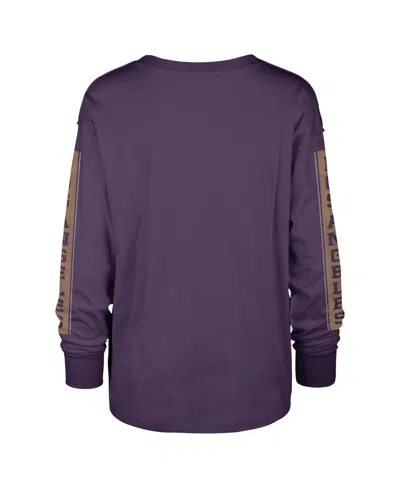 47 Brand Women's ' Purple Los Angeles Lakers Tomcat Long Sleeve T-shirt In Purple