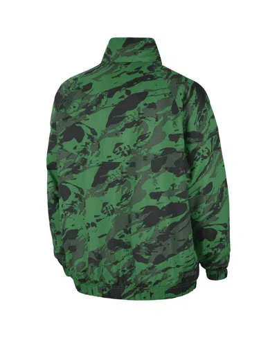 Shop Nike Men's  Green Oregon Ducks Anorak Half-zip Jacket