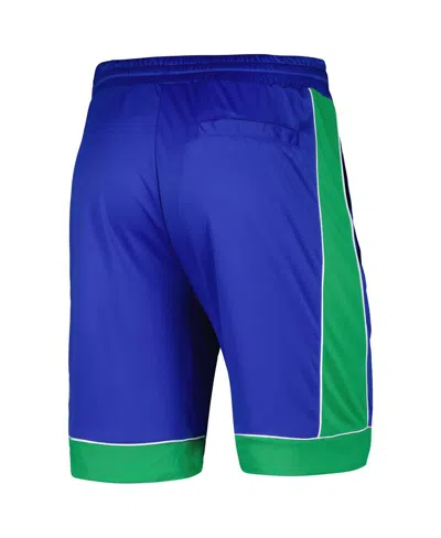 Starter Men's  Royal, Green Distressed Seattle Seahawks Vintage-like Fan Favorite Shorts In Royal,green
