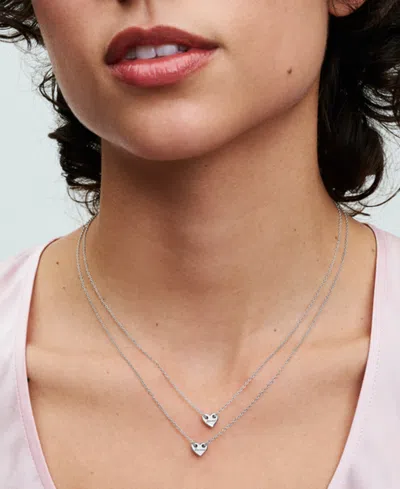 Pandora Forever Always Splittable Heart Collier Necklaces In Silver