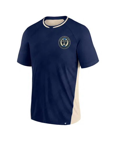 Shop Fanatics Men's  Navy Philadelphia Union Attacker Raglan T-shirt