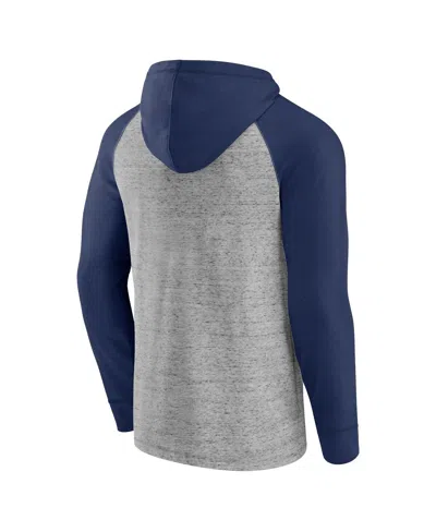 Fanatics Men's  Steel Columbus Crew Deflection Raglan Pullover Hoodie In Steel