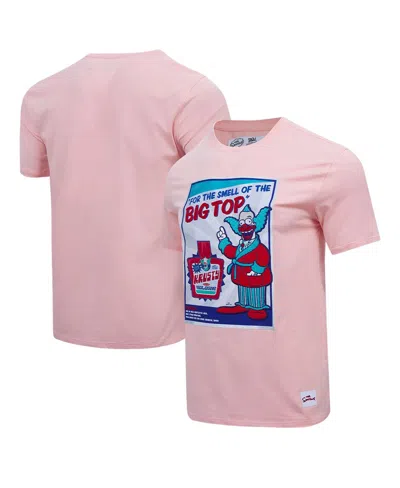 Shop Freeze Max Men's  Light Pink The Simpsons Krusty Kologne T-shirt