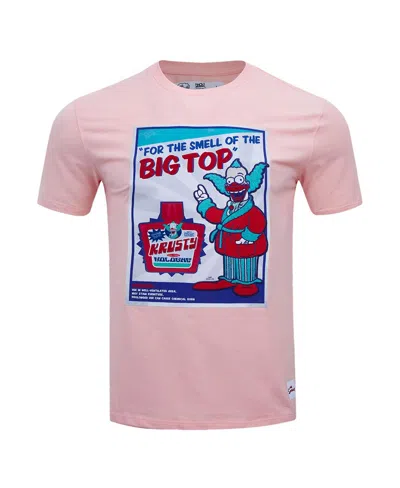 Shop Freeze Max Men's  Light Pink The Simpsons Krusty Kologne T-shirt