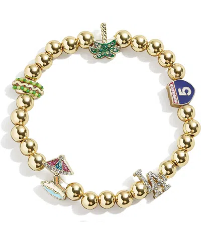 Shop Baublebar Women's  Los Angeles Dodgers Localized Pisa Bracelet In Gold-tone