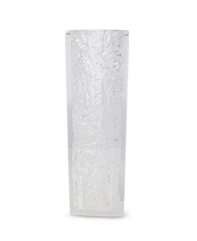 Vivience Textured Design Acrylic Vase In Clear