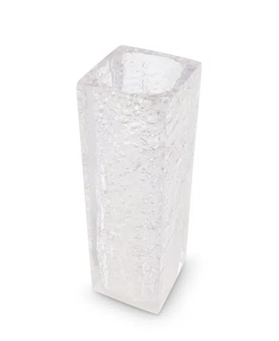 Vivience Textured Design Acrylic Vase In Clear