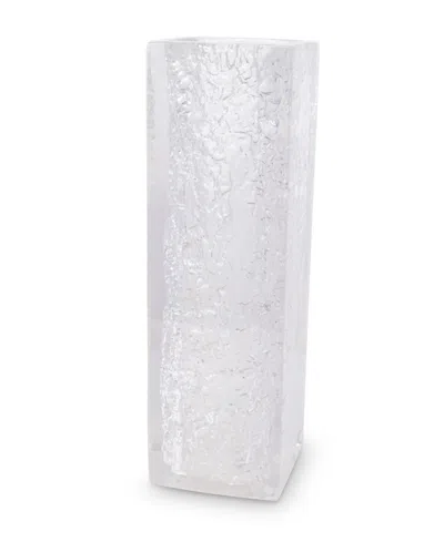 Vivience Textured Design Acrylic Vase In Clear