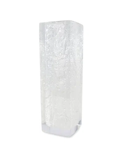Vivience Textured Design Acrylic Vase In Clear