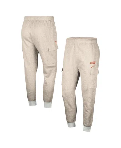 Shop Nike Men's  Oatmeal Texas Longhorns Club Cargo Jogger Pants