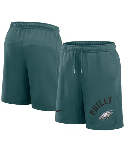 Shop Nike Men's  Midnight Green Philadelphia Eagles Arched Kicker Shorts