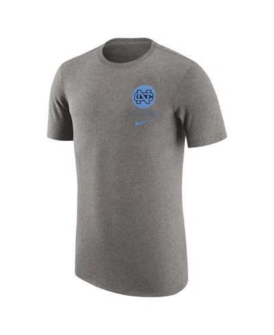 Shop Nike Men's  Heather Gray Distressed North Carolina Tar Heels Retro Tri-blend T-shirt