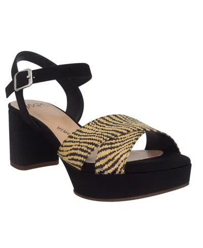 Impo Women's Nicolette Platform Block Heel Sandals In Natural,black