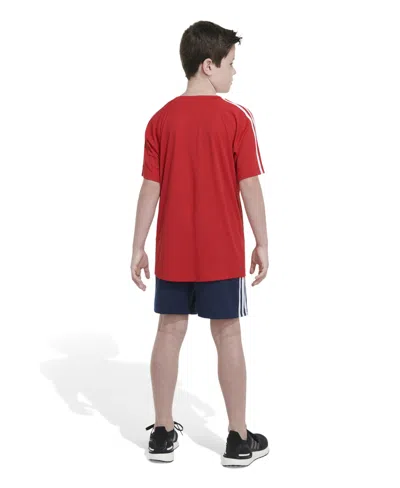 Shop Adidas Originals Big Boys Short Sleeve Aeroready Soccer T-shirt In Semi Lucid Blue