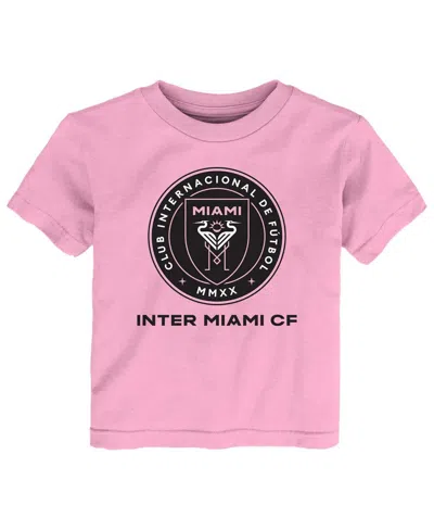 Shop Outerstuff Toddler Boys And Girls Pink Inter Miami Cf Primary Logo T-shirt