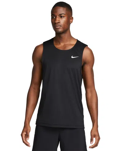 Shop Nike Men's Ready Relaxed-fit Dri-fit Fitness Tank, Regular & Big & Tall In Black,cool Grey,(white)