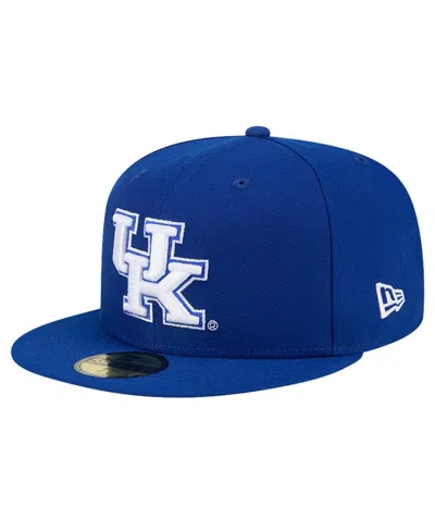 Shop New Era Men's  Royal Kentucky Wildcats Throwback 59fifty Fitted Hat