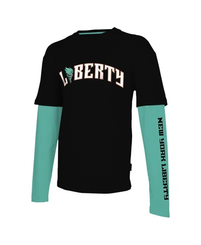 Shop Stadium Essentials Men's And Women's  Black New York Liberty Spectator Long Sleeve T-shirt