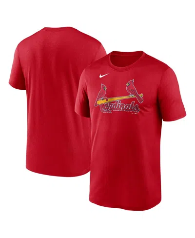 Nike St. Louis Cardinals Fuse Wordmark  Men's Mlb T-shirt In Red