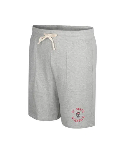 Colosseum Heather Gray Nc State Wolfpack Love To Hear This Terry Shorts In Heather Gray