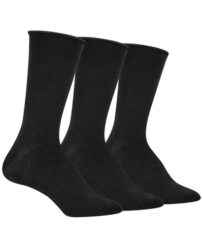 Ralph Lauren Women's Super Soft 3pk Roll-top Socks In Ivory