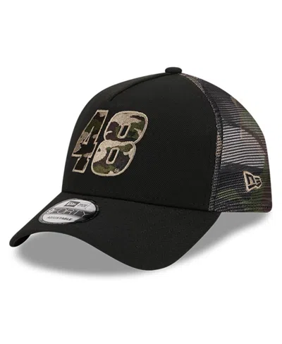Shop New Era Men's  Black Alex Bowman Camo 9forty A-frame Trucker Adjustable Hat