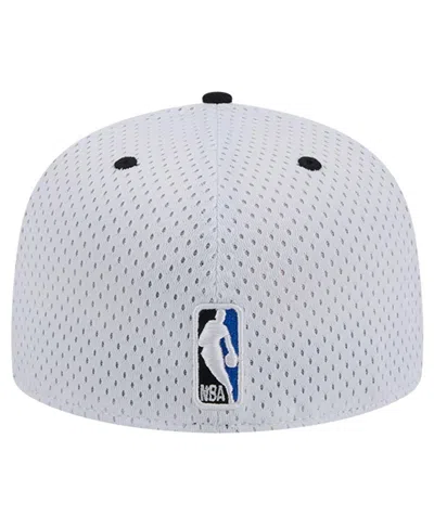 Shop New Era Men's  White, Black Orlando Magic Throwback 2tone 59fifty Fitted Hat In White,black