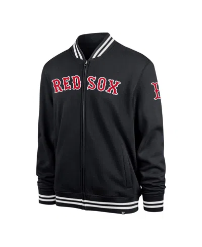 Shop 47 Brand Men's ' Black Boston Red Sox Wax Pack Pro Camden Full-zip Track Jacket