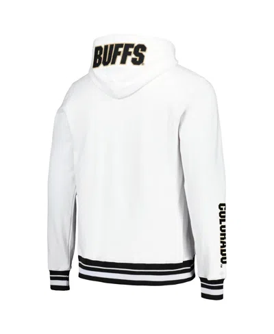 Shop Pro Standard Men's  White Colorado Buffaloes Classic Stacked Logo Pullover Hoodie