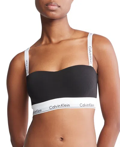 Calvin Klein Bandeau Bralette In Black