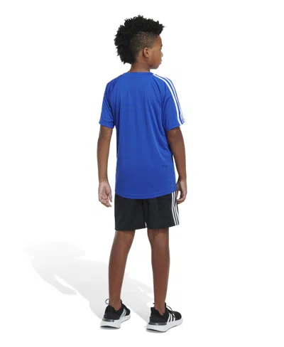 Shop Adidas Originals Big Boys Short Sleeve Aeroready Soccer T-shirt In White