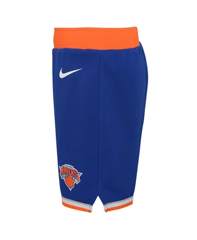 Nike Toddler Boys And Girls  Blue New York Knicks Icon Replica Jersey Shorts In Blue