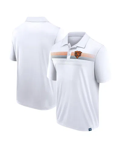 Shop Fanatics Men's  White Chicago Bears Victory For Us Interlock Polo Shirt