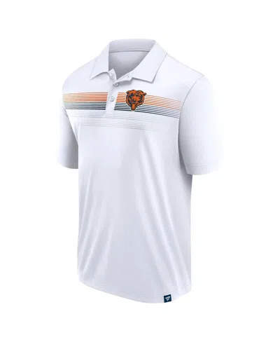 Shop Fanatics Men's  White Chicago Bears Victory For Us Interlock Polo Shirt