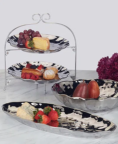 Certified International Silver Coast Oval Fish Platter In Miscellaneous