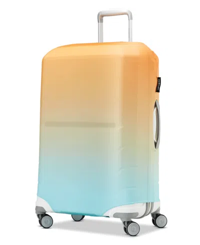 Samsonite Printed Luggage Color M In Blue,orange Ombre