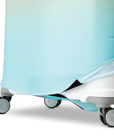 Samsonite Printed Luggage Color M In Blue,orange Ombre