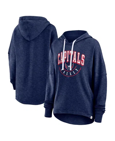 Fanatics Branded Navy New England Patriots Lounge Helmet Arch Pullover Hoodie In Heather Navy