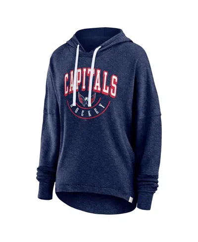 Fanatics Branded Navy New England Patriots Lounge Helmet Arch Pullover Hoodie In Heather Navy