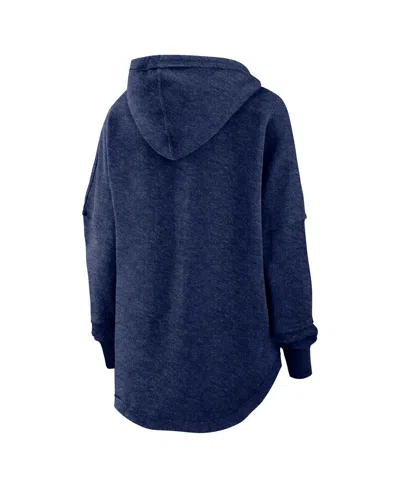 Fanatics Branded Navy New England Patriots Lounge Helmet Arch Pullover Hoodie In Heather Navy