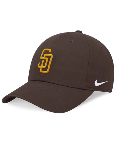 Shop Nike Men's  Brown San Diego Padres Evergreen Club Adjustable Hat