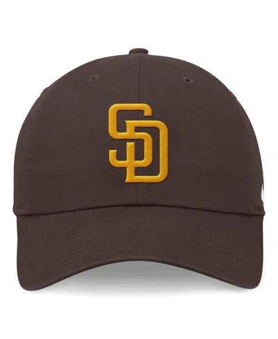 Nike Brown San Diego Padres Evergreen Club Adjustable Hat In Brown